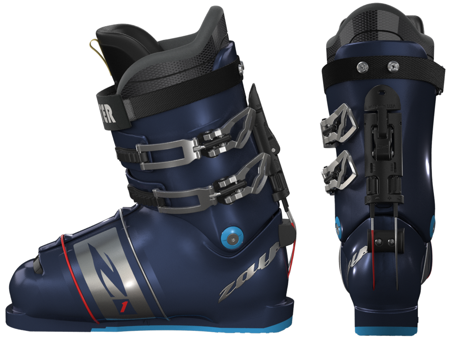 Zay Ski Boots Back & Profile