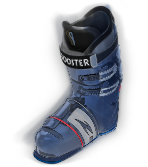 Zay Products Model Z1 Ski Boot Back